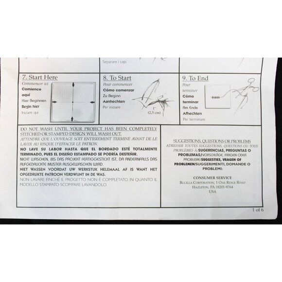 3 Pc Bucilla Magnolia's Pair Embroidery Flower Spring Linen Unfinished Fabric - Picture 10 of 16